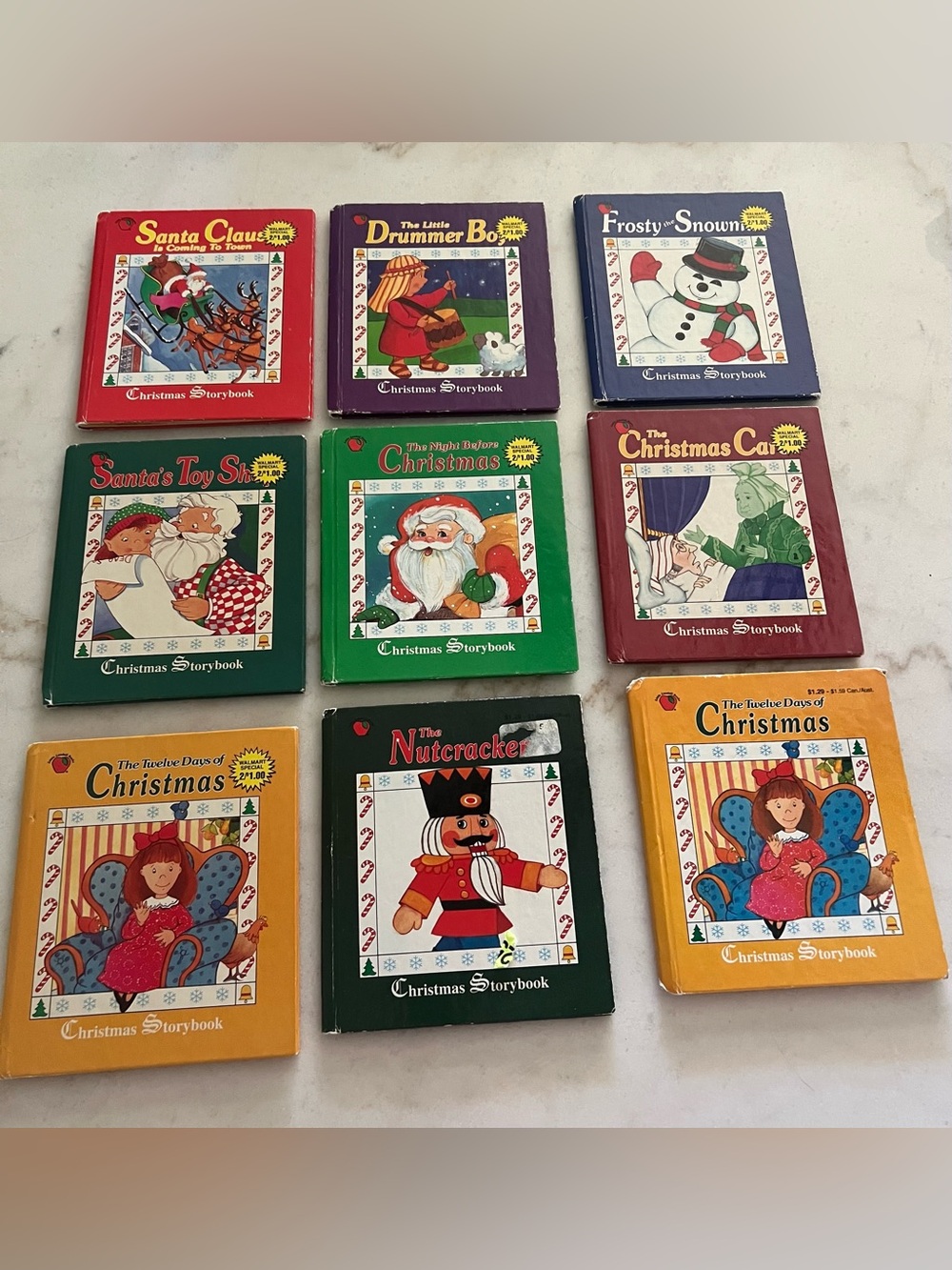 Vintage Hardcover Children’s Christmas Classics Landoll Inc, 1995 Set Of 9